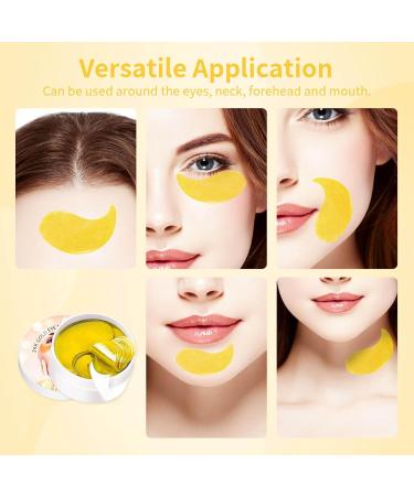 Premium Eye Patches for Dark Circles & Puffiness - Moisturizing Under Eye Masks & Gel Pads | Reduce Wrinkles & Refresh Eyes (Pink - Buy Online on GoSupps.com