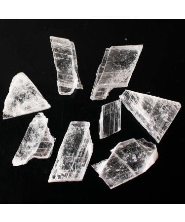 Natural Crystal Rough 30g/50g Natural White Raw Selenite Transparent Gypsum Quartz Points Irregular ShapeStones (Color : 50g 5-8pcs) (Color : 100g 7-10pcs) - Buy Online on GoSupps.com