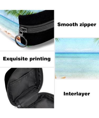 GIAPB Period Bag - Sanitary Napkin Storage & Makeup Pouch | Beach Palm Tree Starfish | Color5313 - Buy Online on GoSupps.com