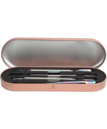 Cuticle Pusher Eco Friendly Nail Cuticle Pusher Rust-Proof Stainless Steel with Storage Box for Manicurist for Nail Salon - Buy Online on GoSupps.com