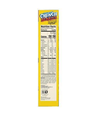Cap'n Crunch Crunch Berries Cereal - 20.5oz Box | Delicious and Crunchy Breakfast Cereal - Buy Online on GoSupps.com