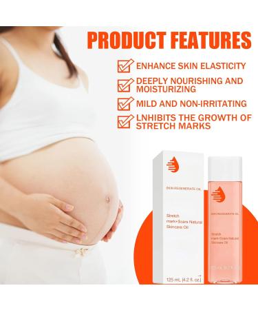 Pregnancy Oil for Stretch Marks - 125ml Massage & Body Oil to Improve Skin Texture & Even Tone - Buy Online on GoSupps.com