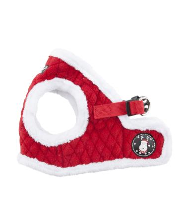 Puppia Christmas Winter Dog Harness Vest Step-in No Pull Cold Weather No Choke Warm Fleece Walking Training for Small & Medium Dog Medium Puppia Blitzen Harness B Red - Buy Online on GoSupps.com