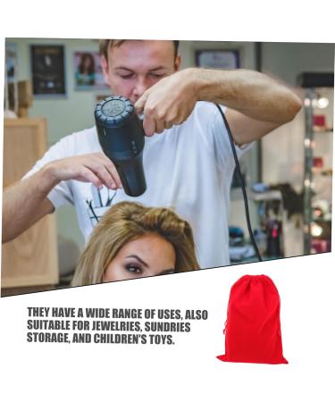 Healeved 3pcs Hair Dryer Storage Bag Dustproof Storage Bags Dorm Hair Dryer Bags Hair Blower Bags Flannel Red - Buy Online on GoSupps.com