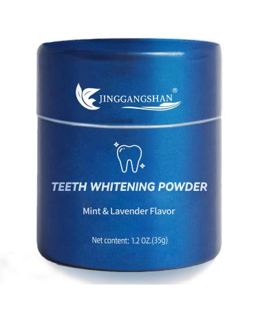The Magic Teeth Whitening Powder Stain Removing Tooth Powder Lavender & Mint Flavor Teeth Whitening Powder for Stain Yellowness Removal Long Lasting Freshness
