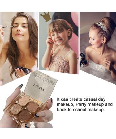 XGZ Eyeshadow Palette Glitter Makeup Palette Shimmer Sequined Palette Self Adhesive Eye Shadow Long Lasting Eye Shadow Neutral Cosmetic Eye Shadows 4 Colors 03vintage brown - Buy Online on GoSupps.com