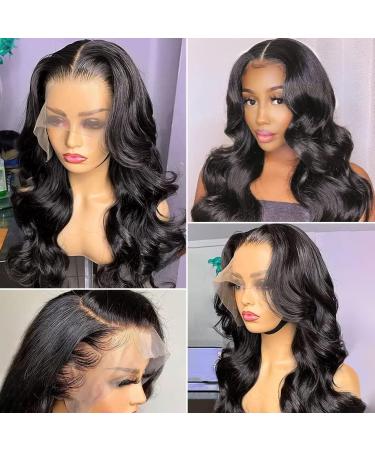 34 Inch Body Wave Human Hair HD Lace Front Wig 180% Density - Brazilian Hair for Black Women - Pre Plucked with Baby Hair - Natural Color - Buy Online on GoSupps.com