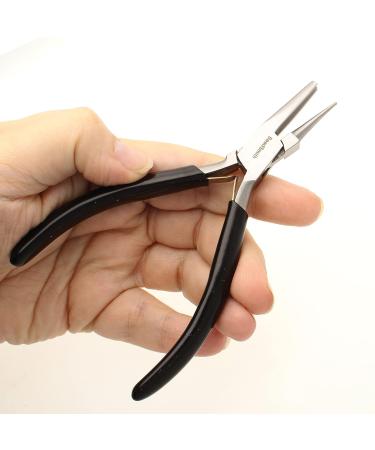 Beadsmith Concave/Round Nose Pliers 5 - Steel Head, Double Leaf Springs - European Design Jewelry Making Tool - Buy Online on GoSupps.com