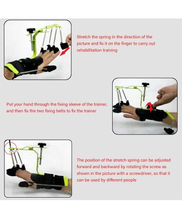 Adjustable Finger Wrist Orthotics for Stroke Hemiplegia Patients Hand Rehabilitation Training Equipment with Tendon Exercise Enhanced Edition - Buy Online on GoSupps.com
