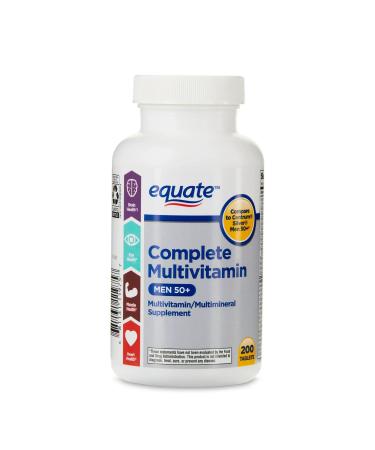 ikj Complete Multivitamin/Multimineral Supplement Tablets Men 50+ 200 Count