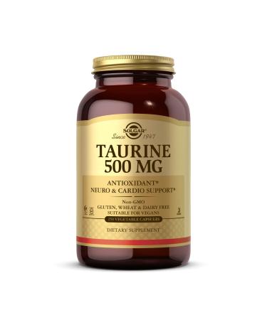 Solgar Taurine 500 mg 250 Vegetable Capsules - Buy Online on GoSupps.com