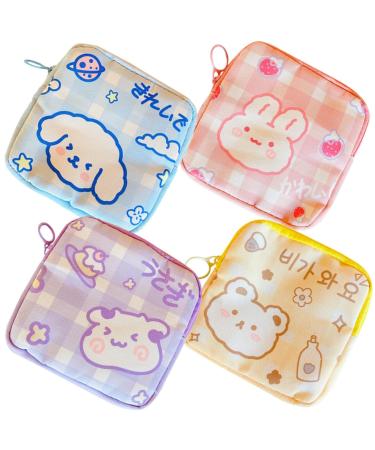 Kichouse 4 pieces women bandage Perioda bag women bandage Womenbaschen Womenbinden Halter Women Binds Bag Menstrual Binds Bags Charter Women Binding Bag