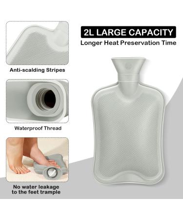Electricity-Free Foot Warmer - Large Hot Water Bottle & Heated Slippers for Adults and Kids | Comfort for Cold Feet - Buy Online on GoSupps.com