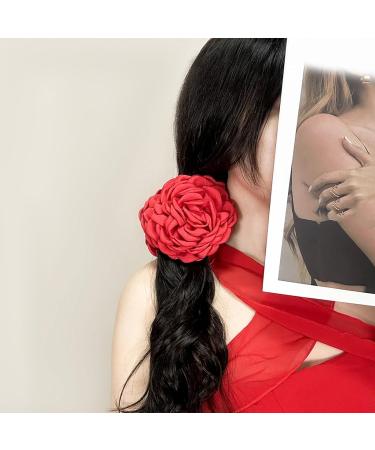 3D Rose Flower Hair Claw Anti-slip Teeth Strong Grip Back Head Hair Clip Large Shower Hair Claw Hair Accessories Green - Buy Online on GoSupps.com