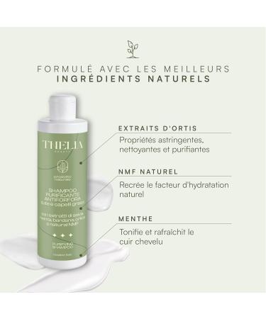 Thelia Beauty | Purifying Anti-Dandruff Shampoo for Oily Scalp and Hair with Extracts of Sage Mint and Nettle Natural Product without Parabens Dermatologically Tested Made in Italy 250 ml - Buy Online on GoSupps.com