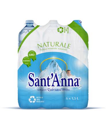 Sant'Anna Natural Mineral Water 1.5L 6 Pack (6 x 1.5L)