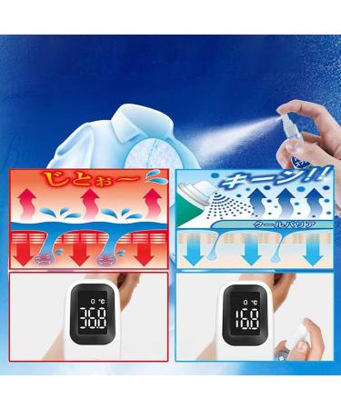 Cooling Spray 50ml Quick Cool Down Heat Stroke Prevention Lasting Cooling Mist Spray for Clothes and Skin - Buy Online on GoSupps.com