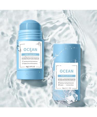 Cleansing Mud Mask Stick | Sea Grape Mud Mask Stick | Reduce Blackheades Control Oil Improve Facial Dullness | Moisturising Clay Stick for Women 40g - Buy Online on GoSupps.com