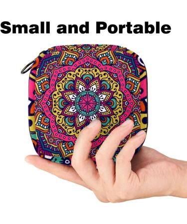 Buy Vintage Indian Style Storage Bags for Women | Large Menstrual Cup Pocket & Zipper | Perfect for Period Inserts Panty Liners & Tampons - Buy Online on GoSupps.com