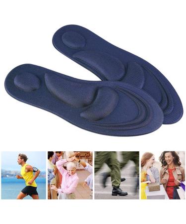 Orthotic Arch Support Insole for Flat Feet | Memory Foam Shoe Pad for Plantar Fasciitis - Comfort Accessory for Men (Dark Blue) - Buy Online on GoSupps.com