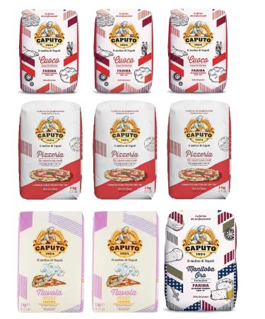 Antimo Caputo Testpakket Flour Molino Caputo Nuvola Pizzeria Cuoco Manitoba pizzameel meel 9 x 1 kg