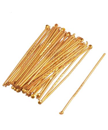 Qtqgoitem 48 Pcs Gold Tone Aluminum Ear Wax Remover Earpicks (Model: c73 09a 8db f29 f46)