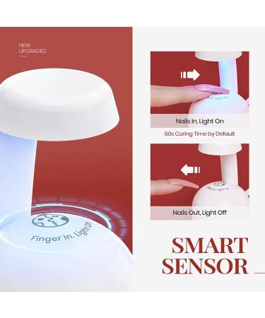 Beetles Mini Nail LED Lamp - Smart Sensor Gel Nail Art UV LED Light for Fast Extension and Manicure - DIY A-flash Curing Lamp - Buy Online on GoSupps.com