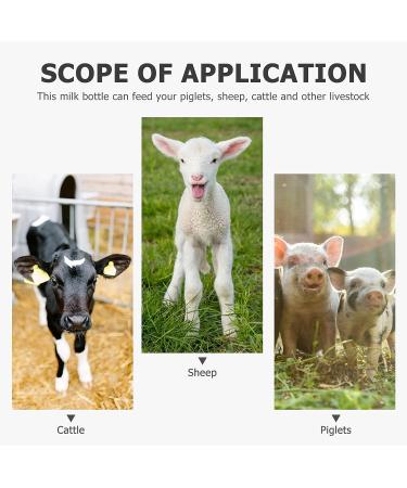 2PCS 68 oz Calves Nurser Bottles with Silicone Nipples - Farm Livestock Feeding Supplies - Buy Online on GoSupps.com