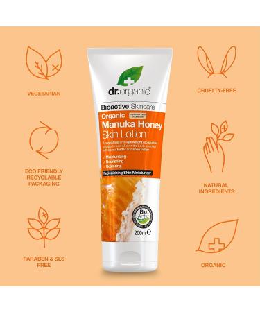 Dr. Organic Manuka Honey Skin Lotion 200ml - Natural & Organic - Buy Online on GoSupps.com