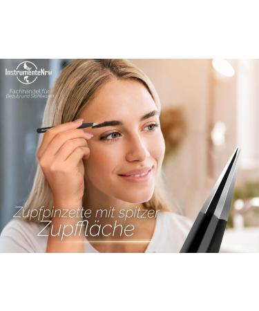 Professional Pointed Tweezers - 9.5 cm Beauty & Hair Plucking Tweezers for Precision | International Shipping Available - Buy Online on GoSupps.com