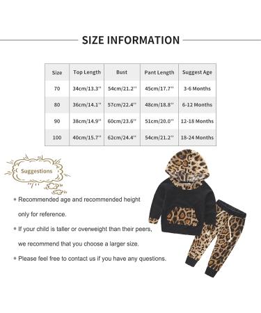 TMEOG Baby Hoodie Tracksuit Outfit Set | Long Sleeve Pullover Top + Pants | Black 3-6 Months - Buy Online on GoSupps.com
