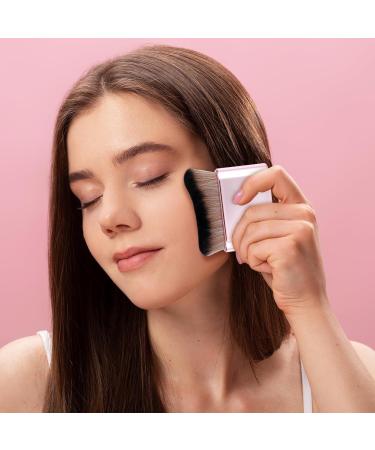 Molain Large Self-Tanner Kabuki Brush | Make-Up Brush for Sunless Tanner Primer Rouge & Bronzer - Pink Rose Gold - Buy Online on GoSupps.com