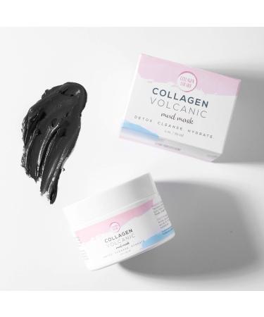Collagen Volcanic Mud Mask | Natural Skincare for All Skin Types | Anti-Aging Hydrating & Detoxifying Treatment - Buy Online on GoSupps.com