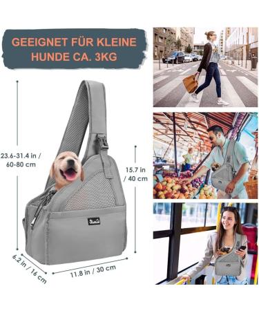 Nasjac Pet Dog Belt Conveyor - Adjustable Padded Travel Bag for Dogs Under 4kg - Breathable Mesh & Washable Design - Buy Online on GoSupps.com