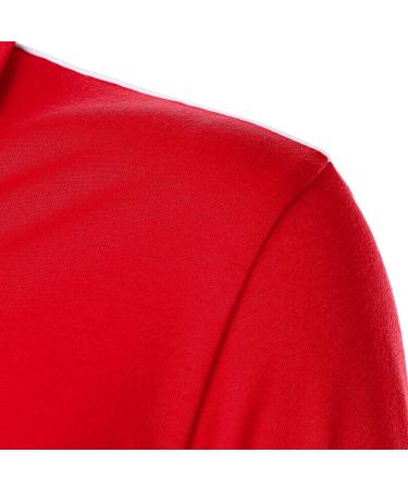 YHAIOGS Men's Advantage Performance Polo Shirt - Red | Short Sleeve Graphic Tee - Buy Online on GoSupps.com