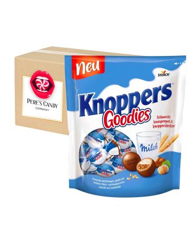 x 180 g Knoppers Goodies crispy wafer balls filled with milk and nougat cream with a gift from Pere's Candy