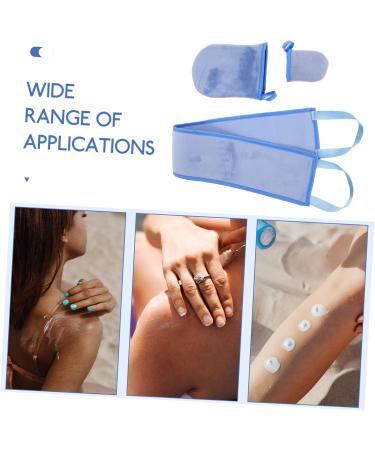 SOESFOUFU 1 Set Gloves Lotion Sun Cream Tanning Applicator Kit Back Tanning Applicator for Adult Self Tanning Mitt Applicator Tanning Mitten Applicator Fingerless Flocking Sunscreen - Buy Online on GoSupps.com