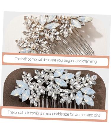FRCOLOR Comb Bridal Headpieces Bridal Hair Decor Wedding Headdress Wedding Hair Accessories Bridal Hair Accessories Wedding Headpiece Bride European and American Decorate Alloy - Buy Online on GoSupps.com