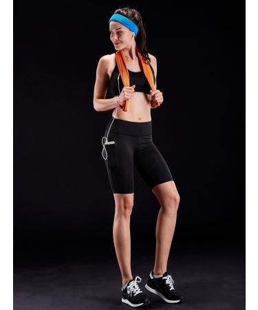 NELEUS Women's Compression Yoga Shorts with Pocket 3 Pack - Black/Grey/Red - Size Small 9005 - Buy Online on GoSupps.com