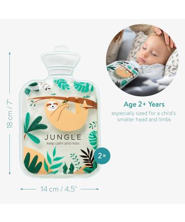 Navari Children's Cooling Pillows - 2-Part Jungle Thermal Cushions | Gel Pillow Compress & Cooling Pack for Warm & Cold Relief - Buy Online on GoSupps.com