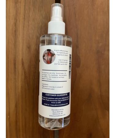 Magnesium Oil Spray - Unscented Regular Strength - 8oz - Huile de Magn sium - Product of Canada 237ml - Buy Online on GoSupps.com