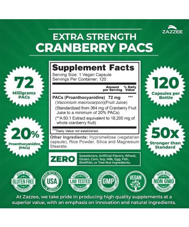 Zazzee Ultimate Urinary Tract Support Bundle | Super Concentrated Proanthocyanidin Cranberry Extract Capsules Plus D-Mannose 1000mg Capsules for UT & Bladder Cleansing - Buy Online on GoSupps.com