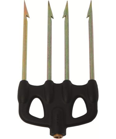 Cressi 1946 Adult Mutliprong Nylon 4 Points Tempered Multiprong 4 Prong Black Uni