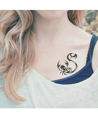 Yesallwas Black Scorpion Totem Temporary Tattoo Stickers - 4 Sheets - Buy Online on GoSupps.com