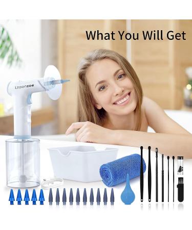 Ear Wax Removal Kit - Safe & Effective Ear Cleaning with Earigator, 4 Water Pressure Levels & 15 Tips - Buy Online on GoSupps.com