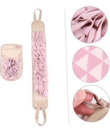 FRCOLOR Exfoliating Washcloth Bath Shower for Bathing scrubbing Body Exfoliating Strap Mens Body wash Exfoliating Bath Strap Polyester Cotton Man Strip Bath Body Towel - Buy Online on GoSupps.com