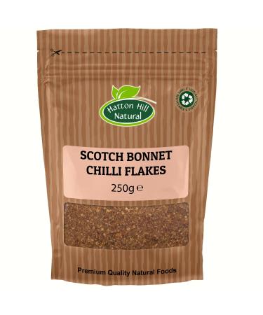 Scotch Bonnet Chilli Flakes 250g by Hatton Hill - Free UK Delivery