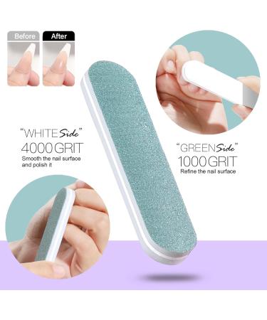 FANDAMEI Mini Nail Buffers and Files Kit - 20 Count Sponge Nail Buffer Blocks, 100/180 Nail File, 1000/4000 Nail Polishing Buffer - Professional Nail Care Tools - Buy Online on GoSupps.com