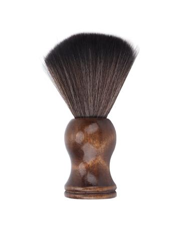 Hair Shaving Brush Wooden Handle Soft Nylon Hair Neck Dusting Brush for Shaving Neck Dusting