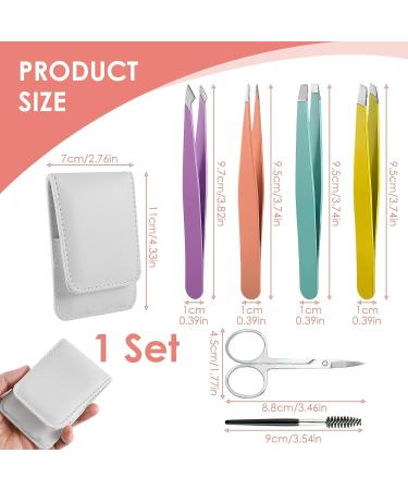 6 Pc Tweezers for Facial Hair Women Professional Makeup Tweezers Precision for Facial Hair Women Stainless Steel Full Size Precision Tweezers Set for Eyebrow Ingrown Hairs Splinter Facial Hair Removal - Buy Online on GoSupps.com